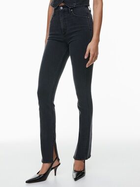Aritzia Denim Forum The Lola Split Hem Hi-Rise Skinny Jean